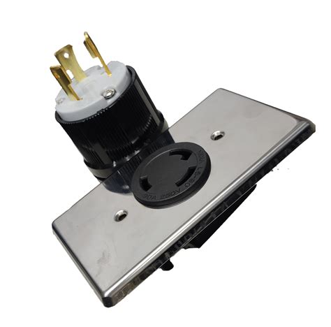 cable junction box lock|locking electrical outlet.